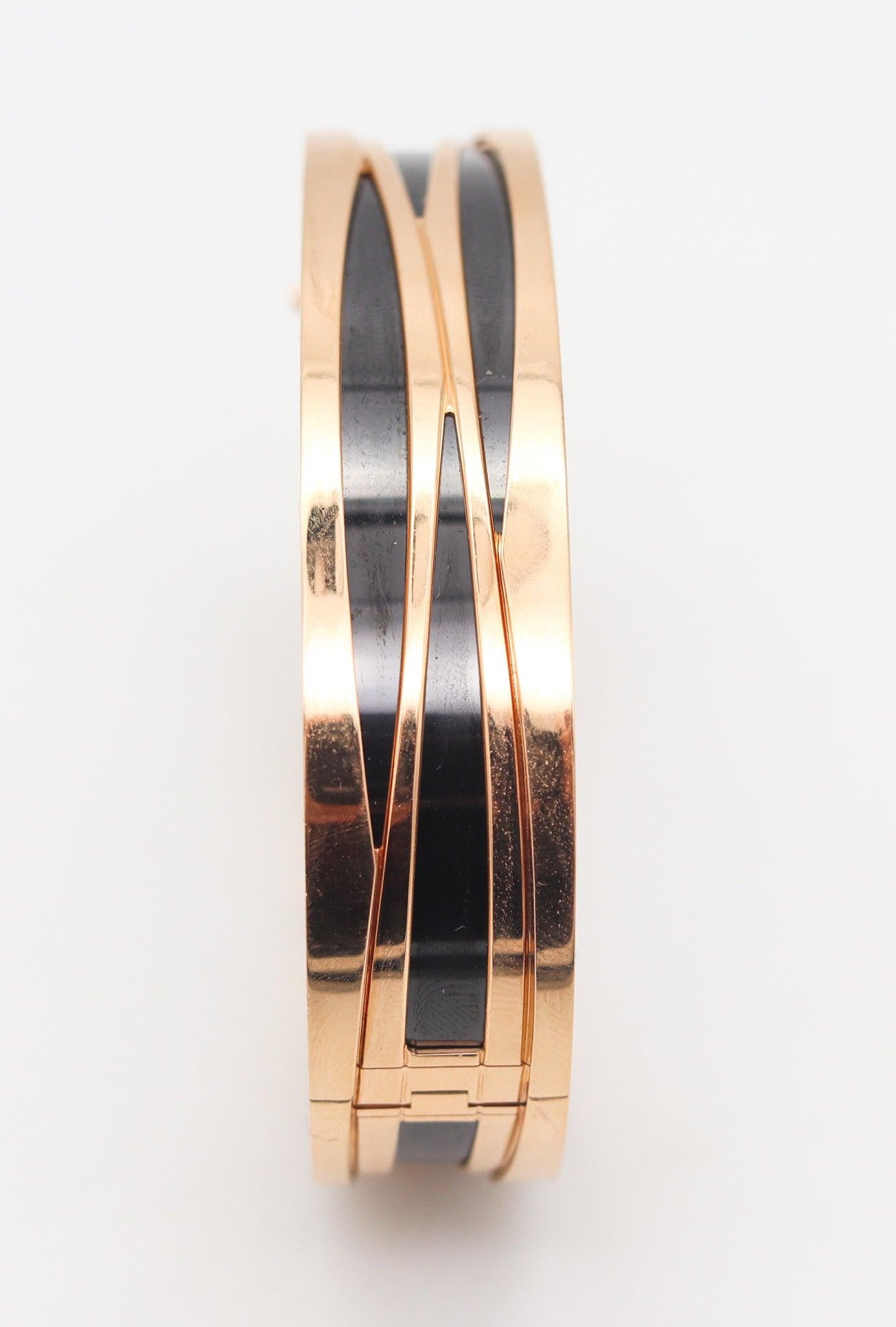 Women's or Men's BVLGARI Legend Special Edition Zaha Hadid Bangle In 18Kt Yellow Gold Box & Cert For Sale