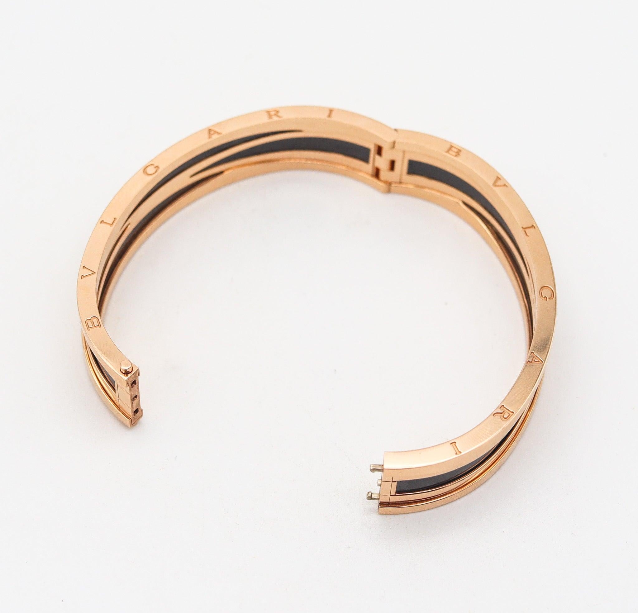 BVLGARI Legend Special Edition Zaha Hadid Bangle In 18Kt Yellow Gold Box & Cert For Sale 1