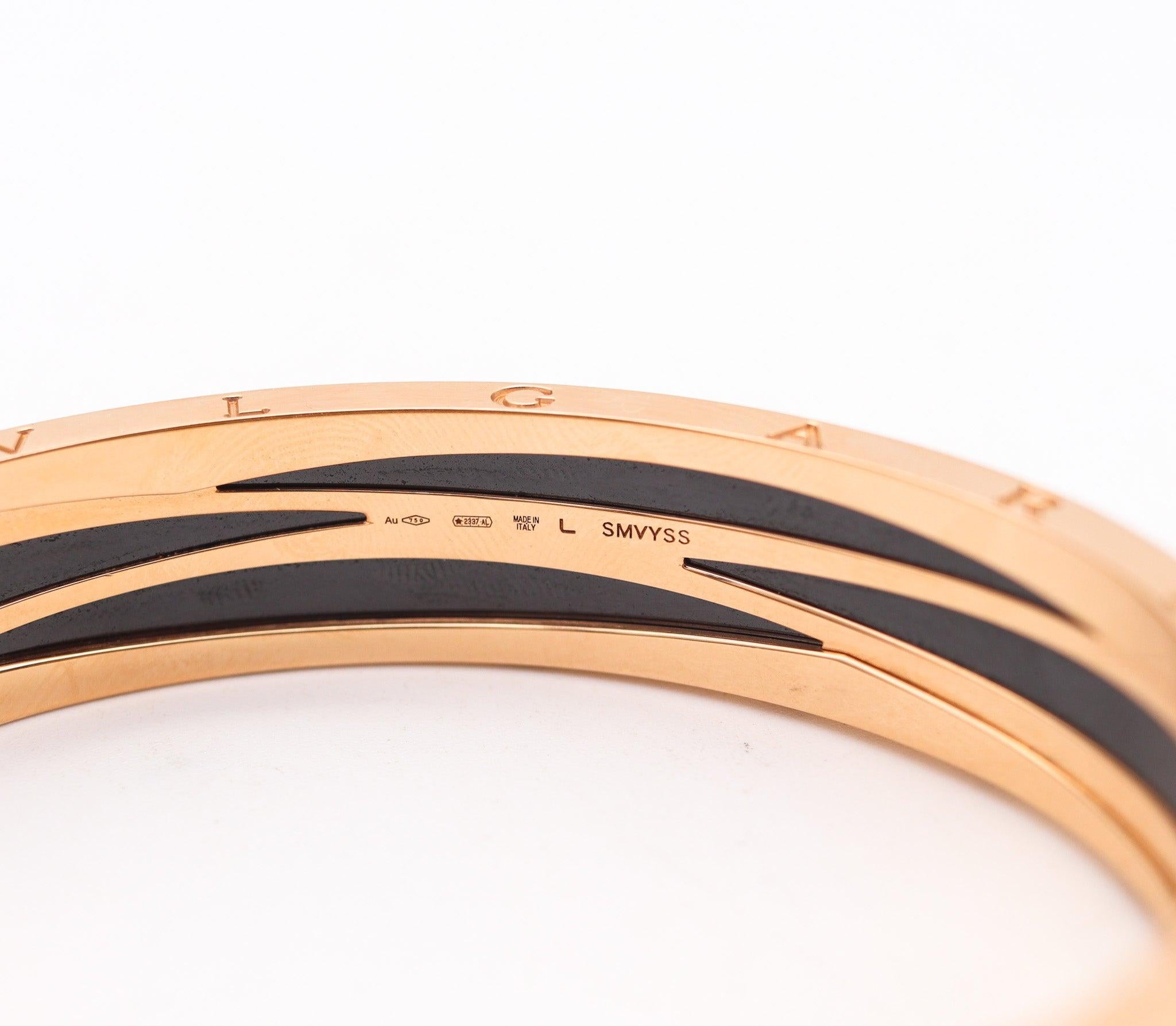 BVLGARI Legend Special Edition Zaha Hadid Bangle In 18Kt Yellow Gold Box & Cert For Sale 2