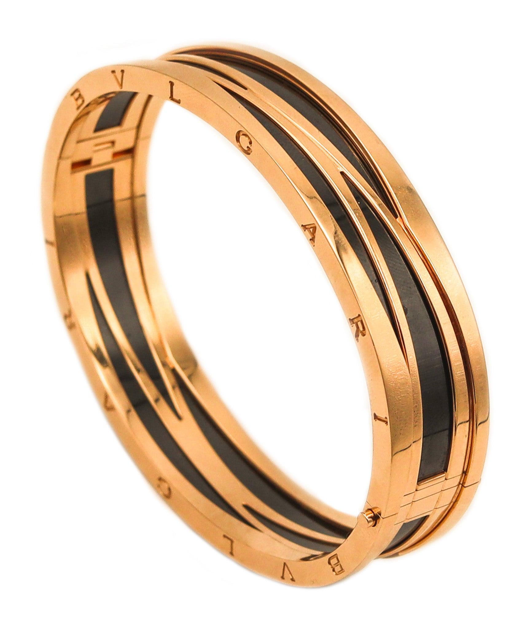 BVLGARI Legend Special Edition Zaha Hadid Bangle In 18Kt Yellow Gold Box & Cert For Sale