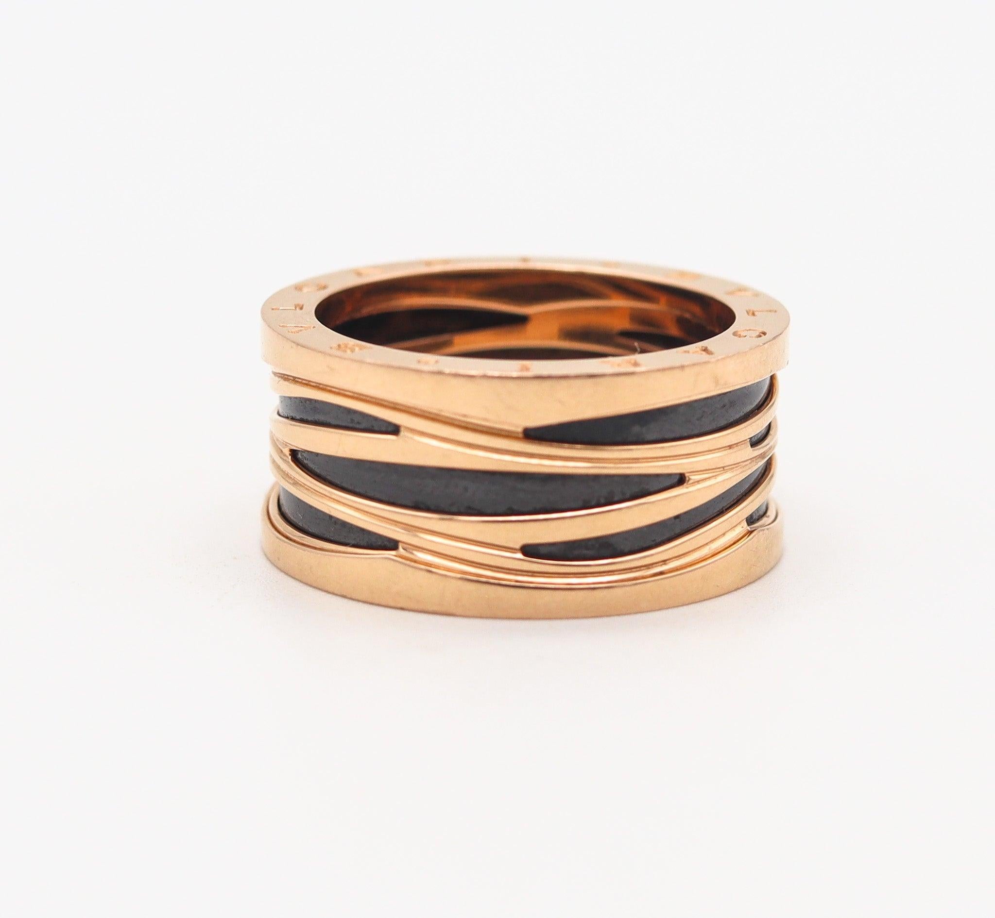 Anillo BVLGARI Legend Edición Especial Zaha Hadid de oro amarillo de 18 quilates con caja en Excelente estado para la venta en Miami, FL