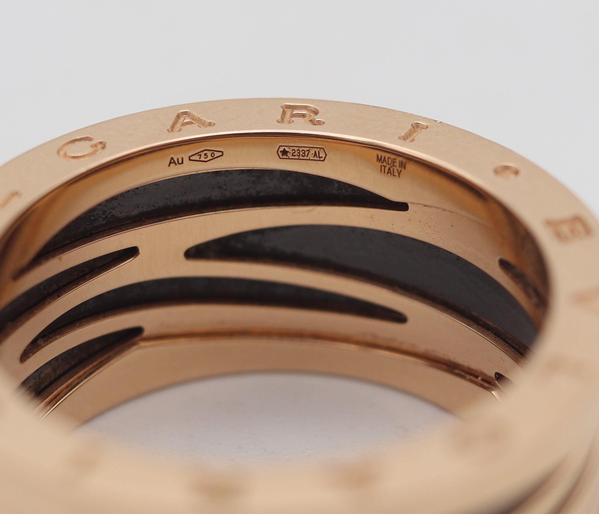 Anillo BVLGARI Legend Edición Especial Zaha Hadid de oro amarillo de 18 quilates con caja en venta 2