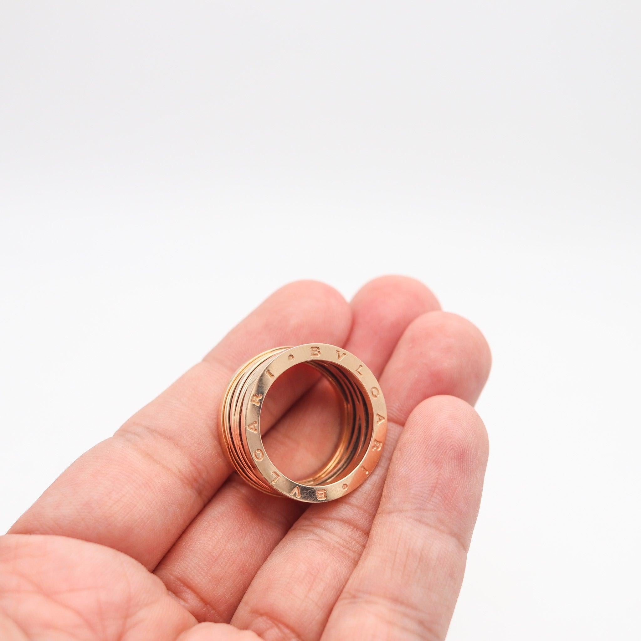 Anillo BVLGARI Legend Edición Especial Zaha Hadid de oro amarillo de 18 quilates con caja en venta 4