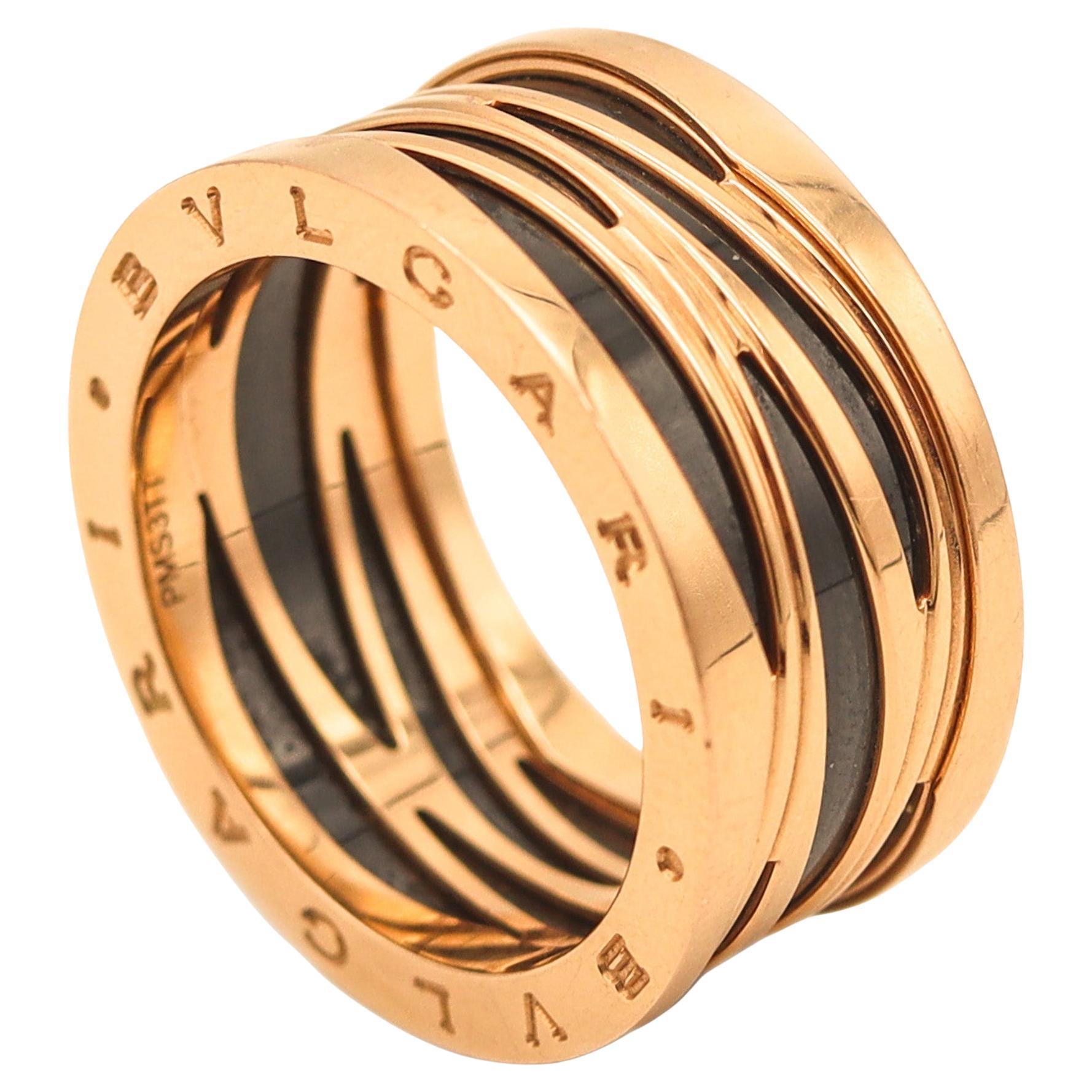 BVLGARI Legend Special Edition Zaha Hadid Ring In 18Kt Yellow Gold With Box