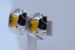 Bvlgari, Lemon Citrine and White Gold Clip-On Earrings