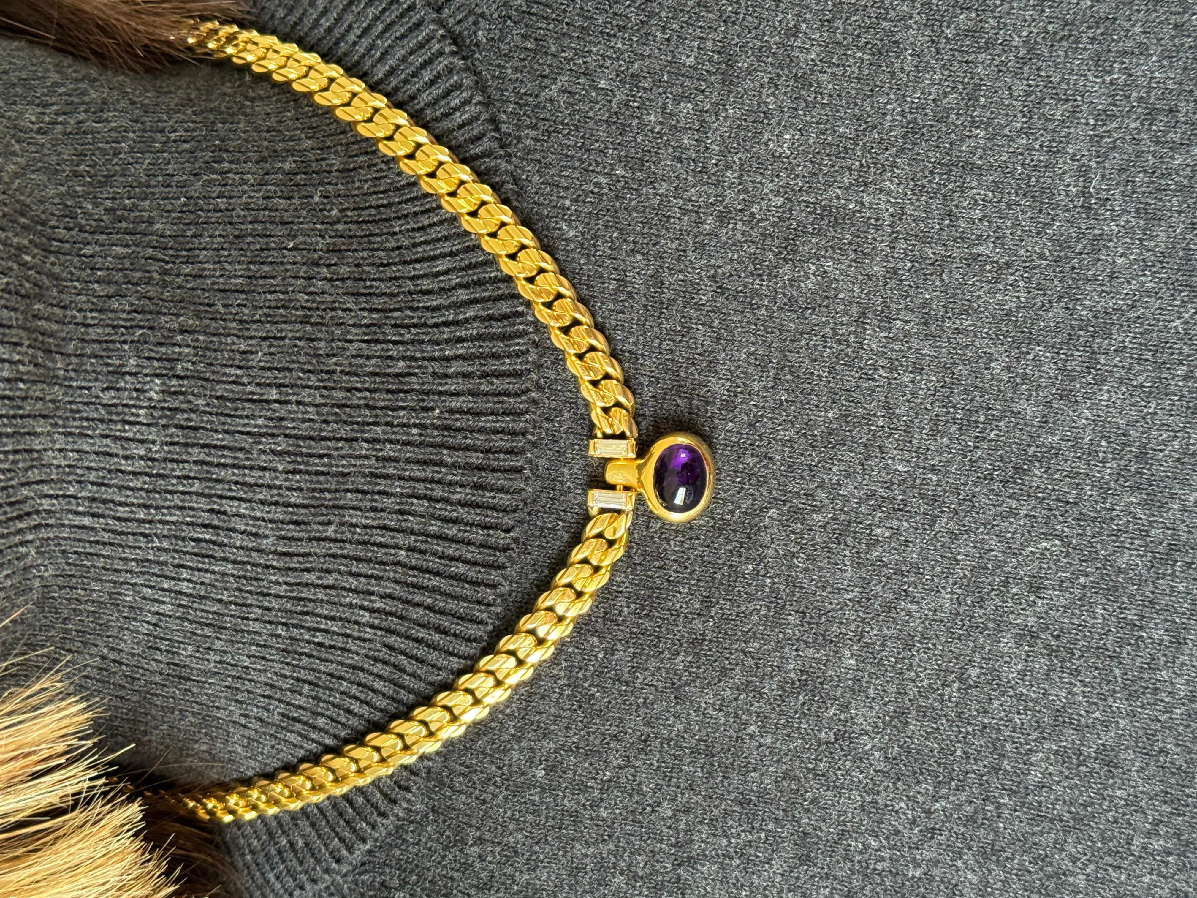 BVLGARI Gliederhalskette aus 18 Karat Gelbgold im Angebot 9