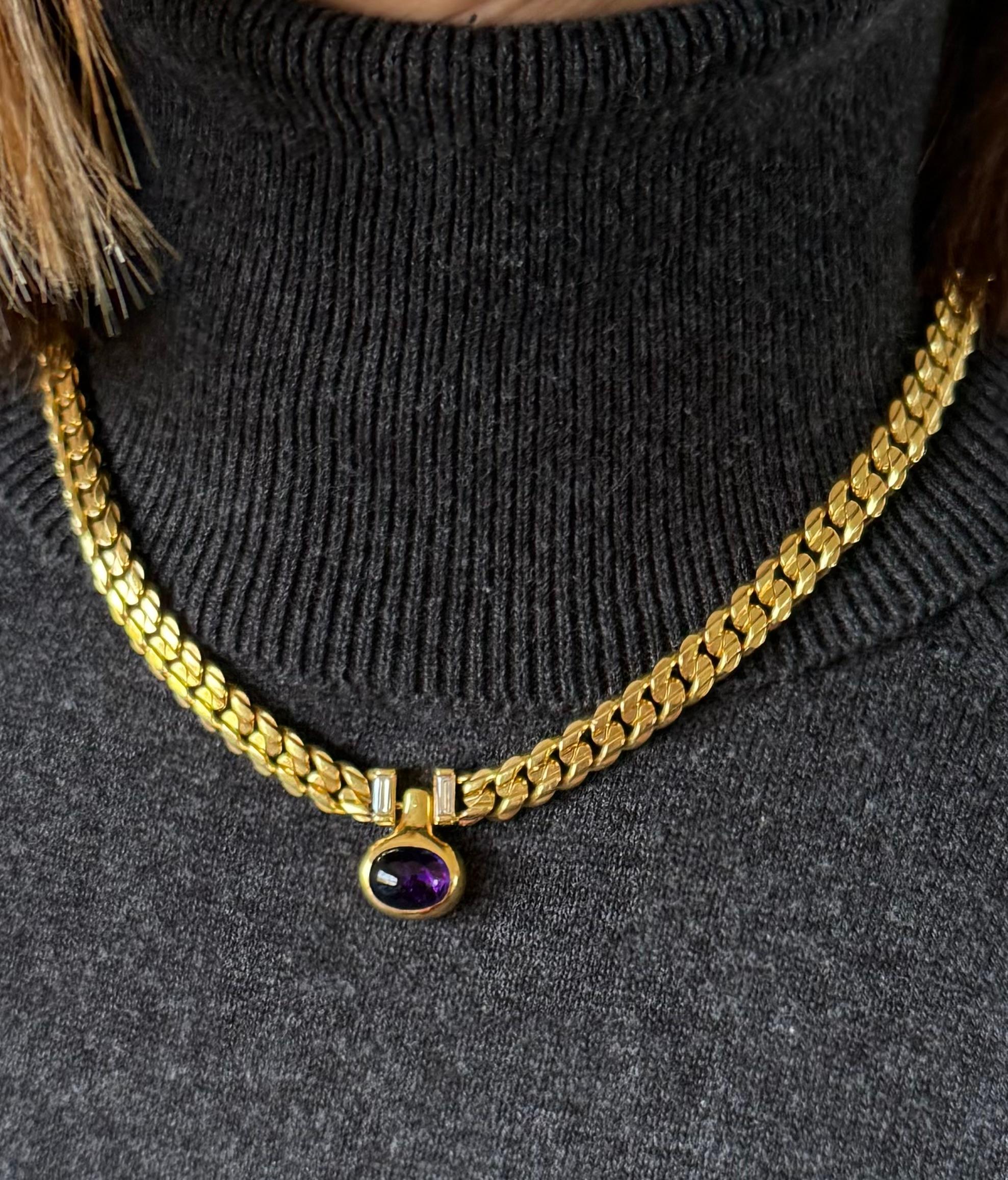 BVLGARI Gliederhalskette aus 18 Karat Gelbgold im Angebot 10