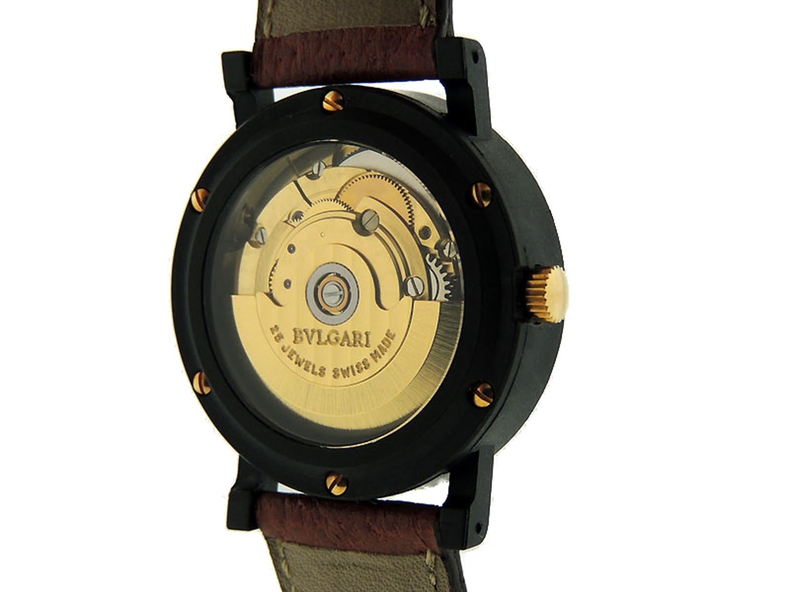 bulgari carbon gold watch