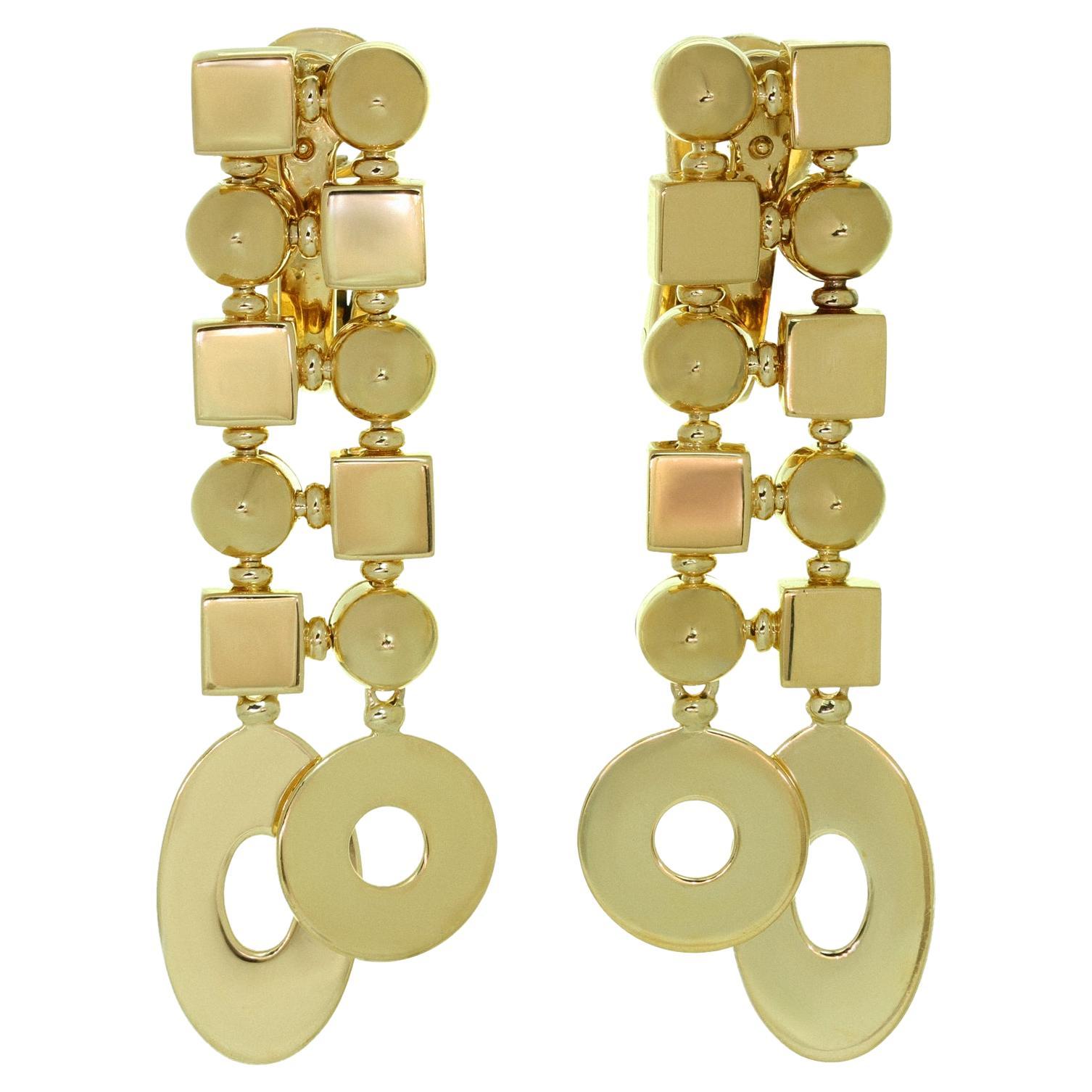 Bvlgari Lucea Yellow Gold Drop Earrings
