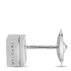 Bvlgari Lucia 18K White Gold 0.40ct Diamond Stud Earrings