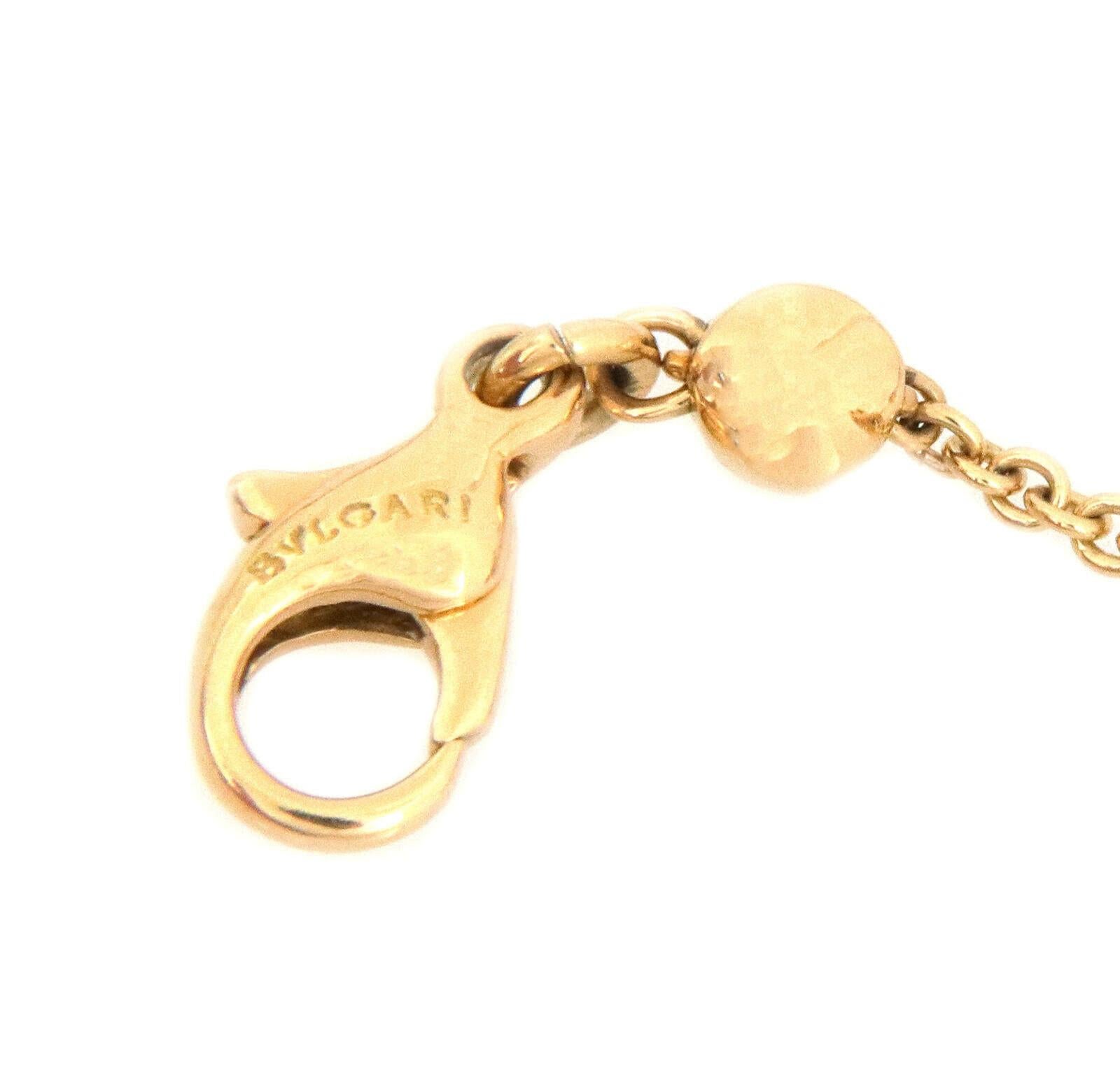 Bvlgari Lucia Kollektion 18k Gelbgold Marquise Würfel Motive Lange Halskette 1