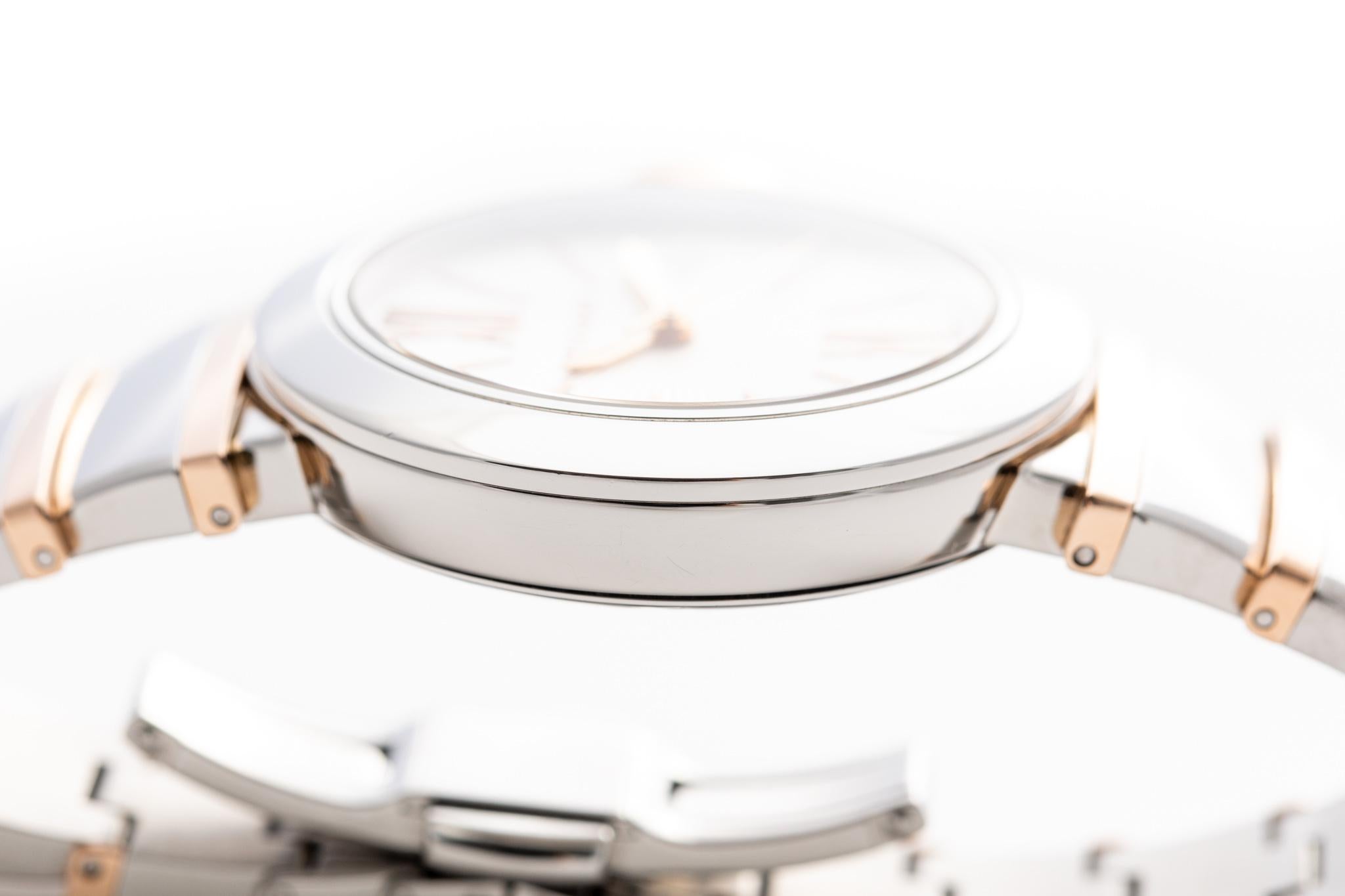 Bvlgari Lvcea 36 Steel&Gold Silver Guilloche Dial Ref LU P 36 SG 5
