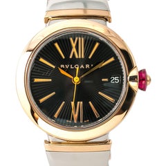 Bvlgari Lvcea LUP 33 SG Ladies Automatic Watch 18k Rose Gold Two Tone