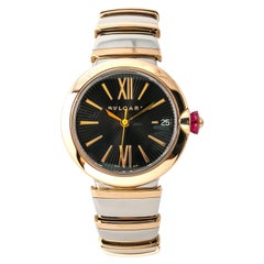 Bvlgari Lvcea LUP 33 SG Ladies Automatic Watch 18k Rose Gold Two Tone