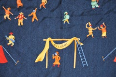 Bvlgari "Magical World of Clowns" Silk Jacquard Scarf