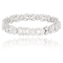 BVLGARI Marquis and Pear-Shaped Diamond Bracelet