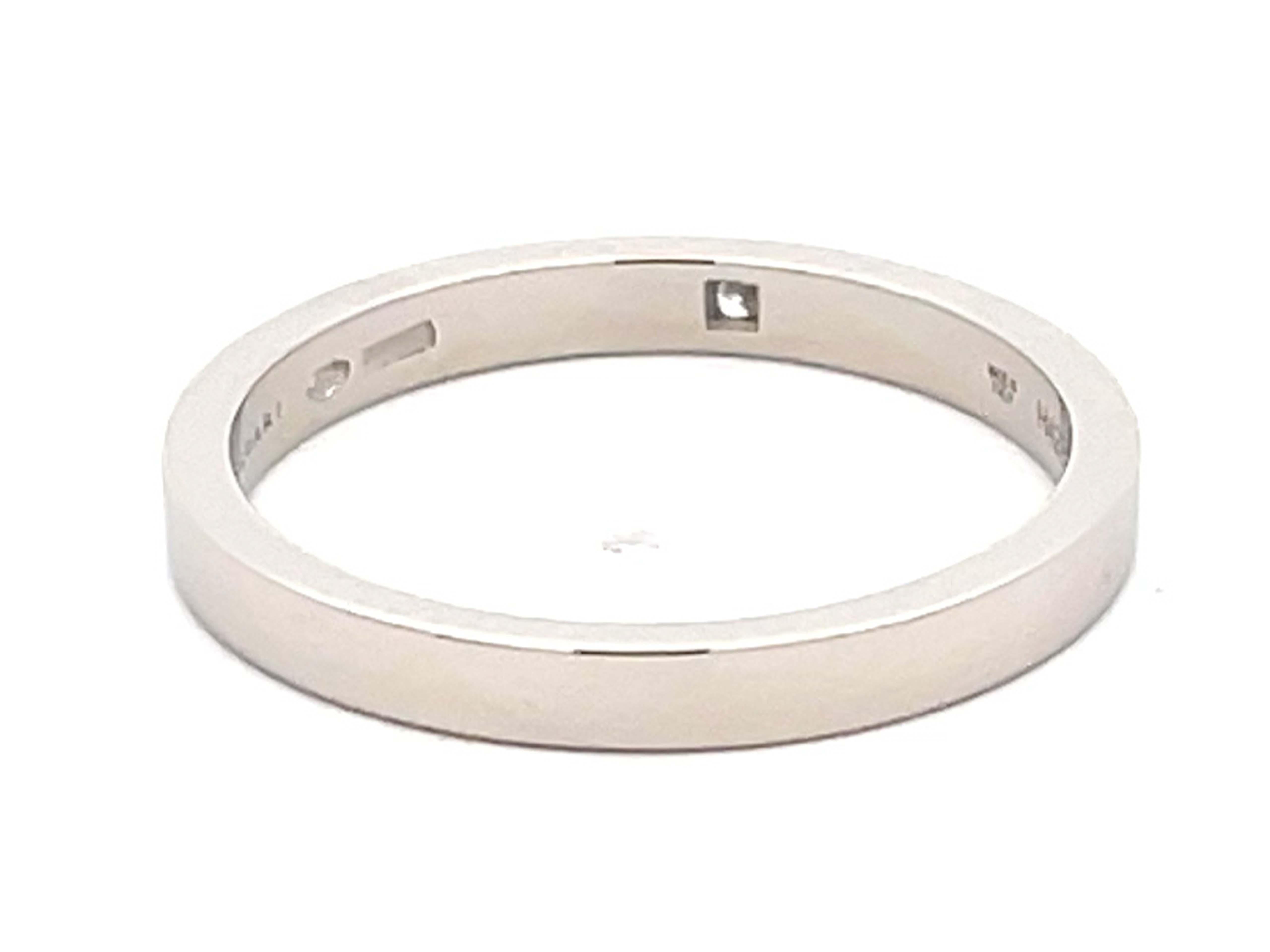 Bvlgari Marry Me Platinum Diamond Wedding Band For Sale 1