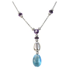 Bvlgari Mediterranean Eden White Gold Diamond & Multi-Gem Necklace
