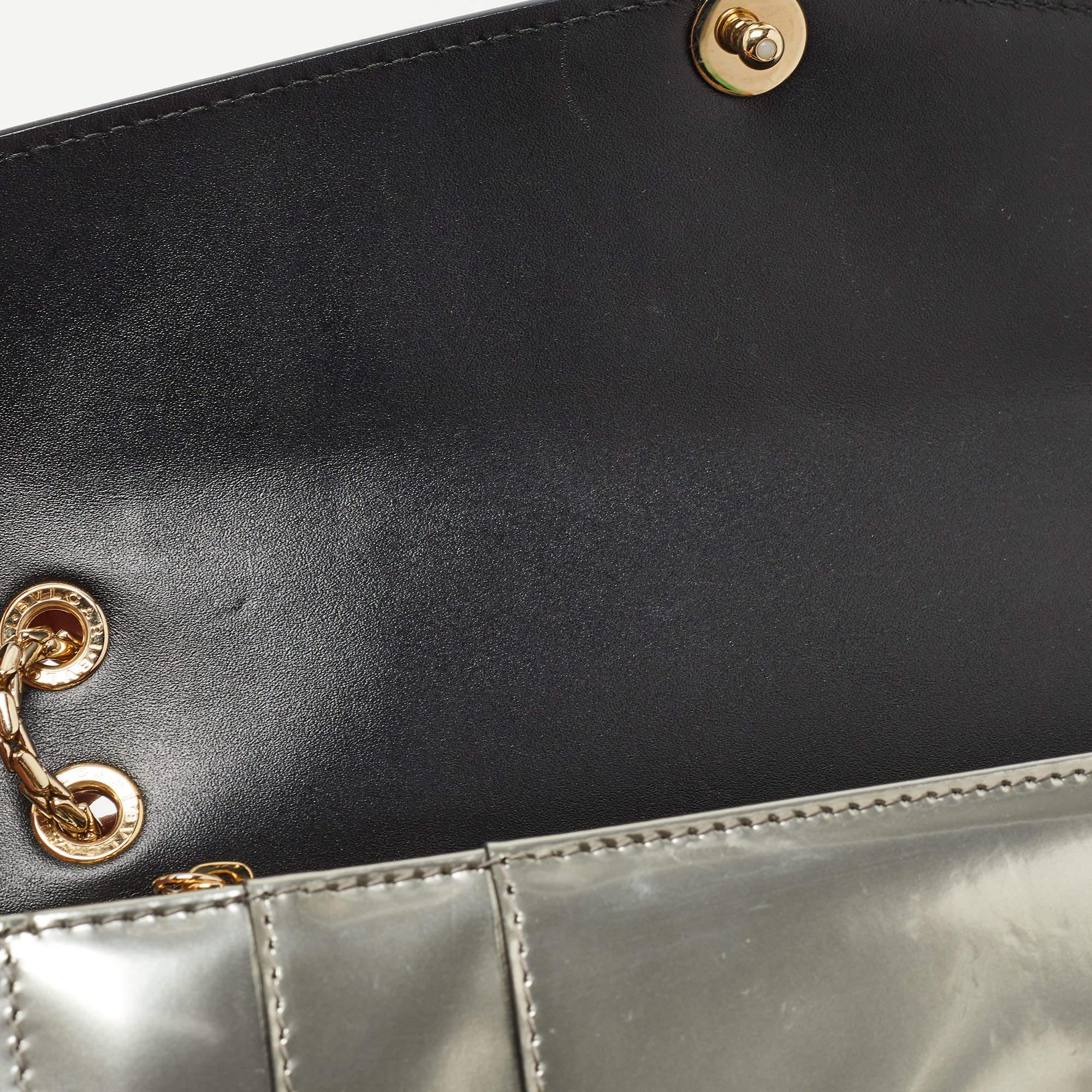 Bvlgari Metallic Mirrored Leather Medium Serpenti Forever Shoulder Bag 11