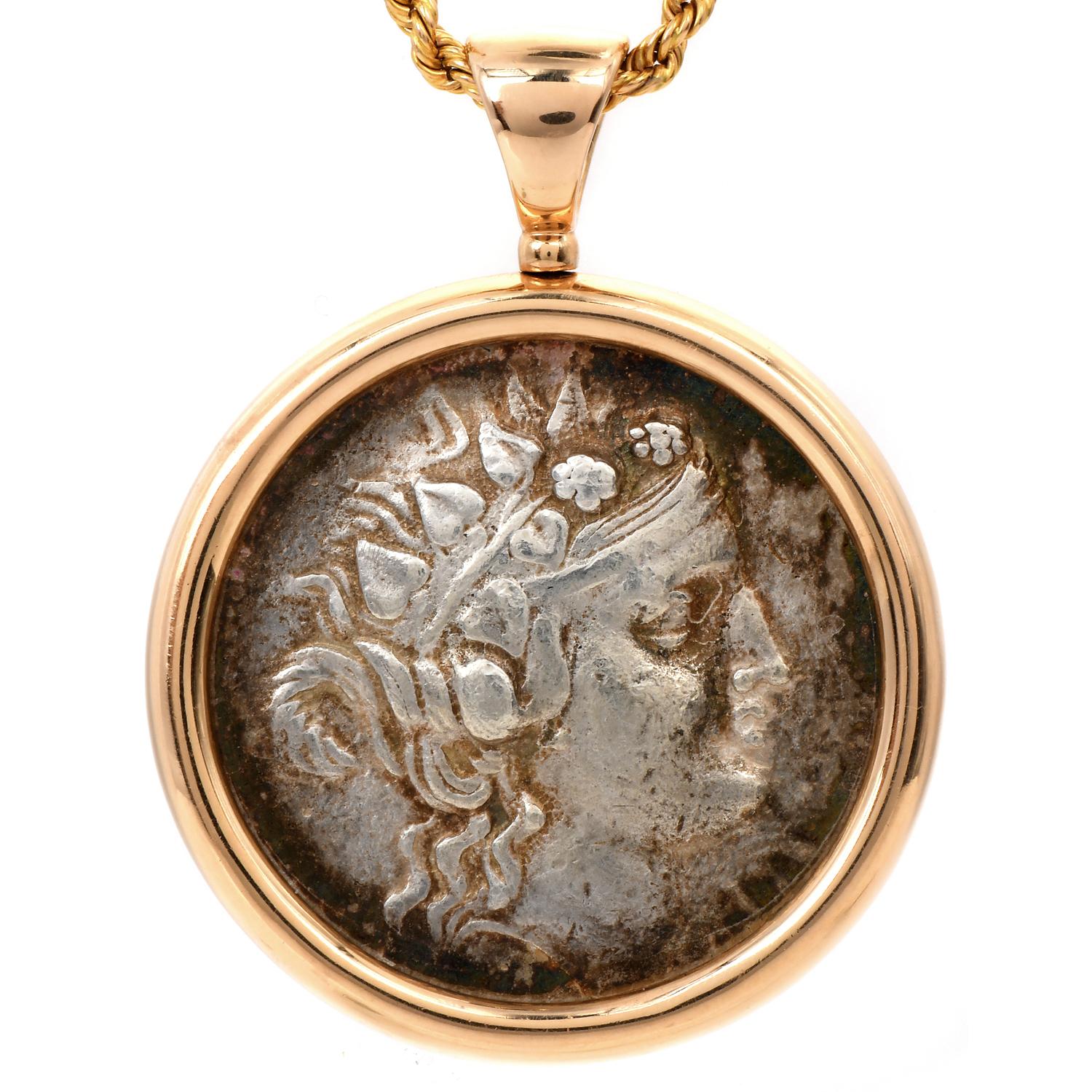 bulgari ancient coin necklace