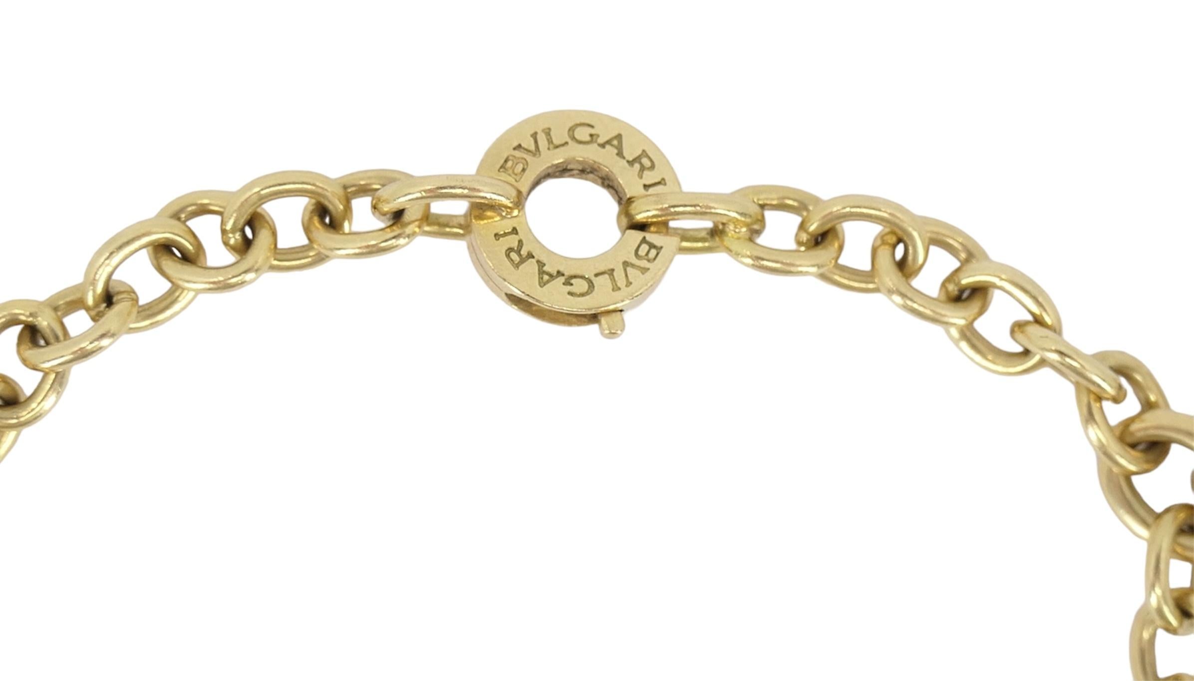 Bvlgari Monet Ancient Coin Bracelet à breloques en or 18k en vente 1