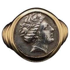 Bvlgari Monete Antiker Münzring aus 18 Karat Gelbgold, um 1970