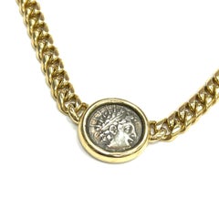 Bvlgari Monete Münze Goldkette Halskette