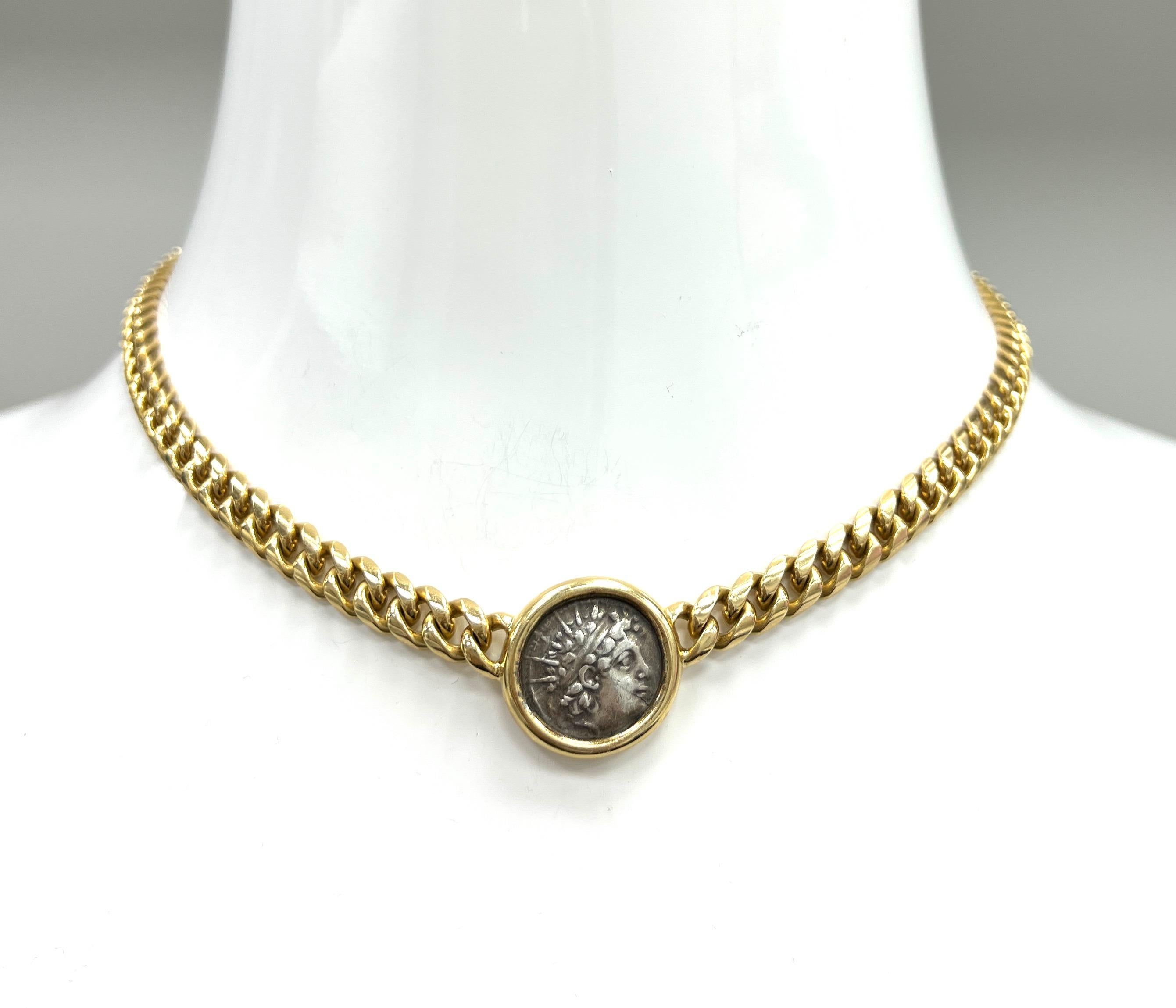 Bvlgari Monete Coin Gold Chain Necklace 1