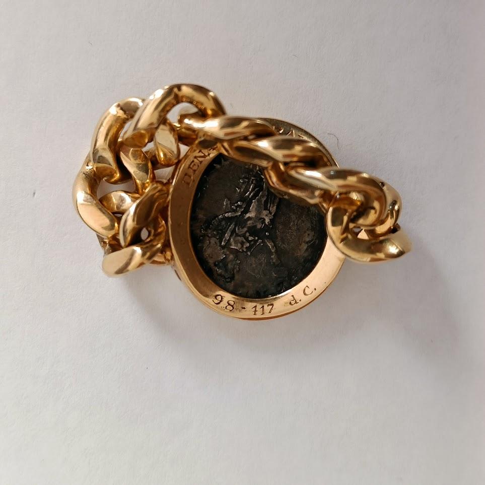 Women's or Men's Bulgari Monete Gold Ring