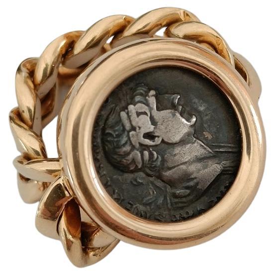 Bulgari Monete Gold Ring  For Sale