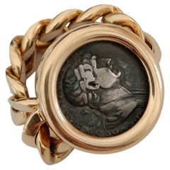 Vintage Bulgari Monete Gold Ring 