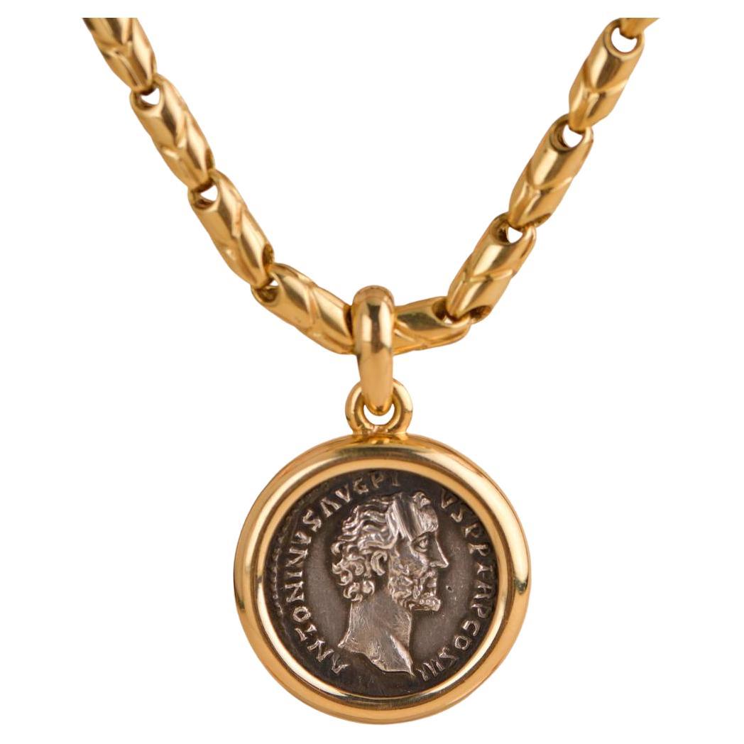 Bvlgari MONETE Yellow Gold Antique Coin Necklace
