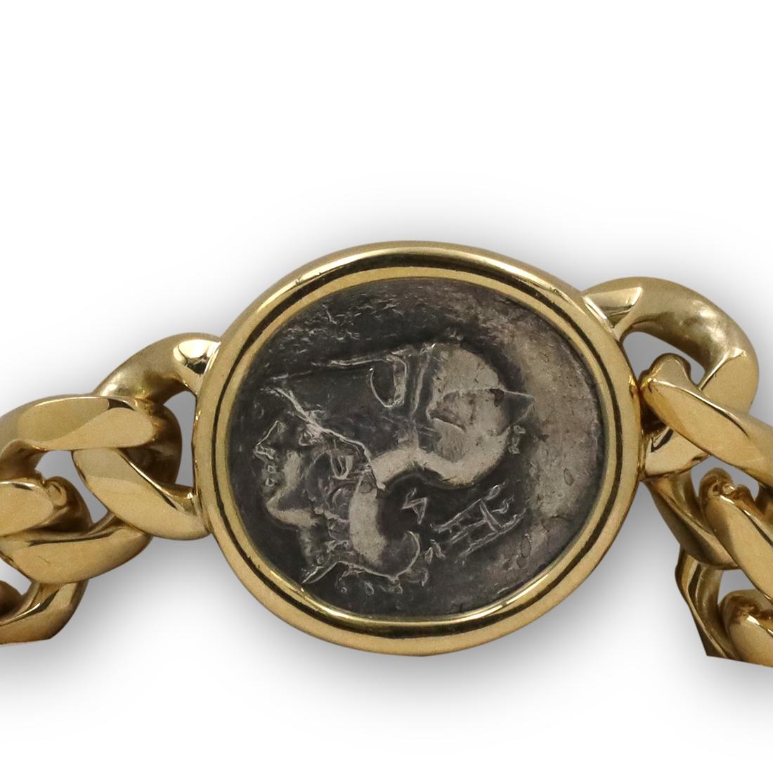 Bvlgari 'Monete' Gelbgold Münz-Halskette für Damen oder Herren