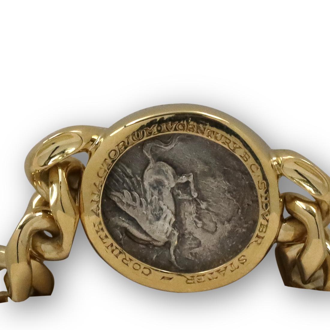Bvlgari 'Monete' Gelbgold Münz-Halskette 1