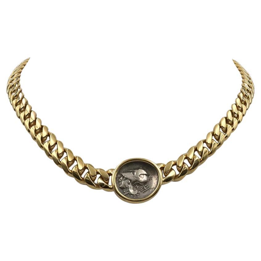 Bvlgari 'Monete' Gelbgold Münz-Halskette
