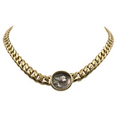 Bvlgari 'Monete' Yellow Gold Coin Necklace