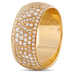Bvlgari Monologo 18K Yellow Gold 2.0ct Diamond Ring BV02-031226