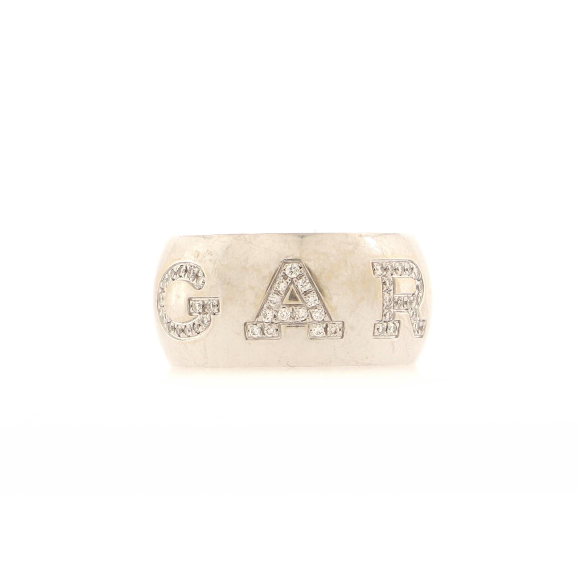 Condition: Fair. Heavy scratches throughout with one diamond missing.
Accessories: No Accessories
Measurements: Size: 7.25 - 55, Width: 10.00 mm
Designer: Bvlgari
Model: Monologo Ring 18K White Gold with Diamonds
Exterior Color: White Gold
Item