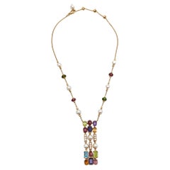 Bvlgari Multi-Gem Allegra 18k Yellow Gold Necklace Set