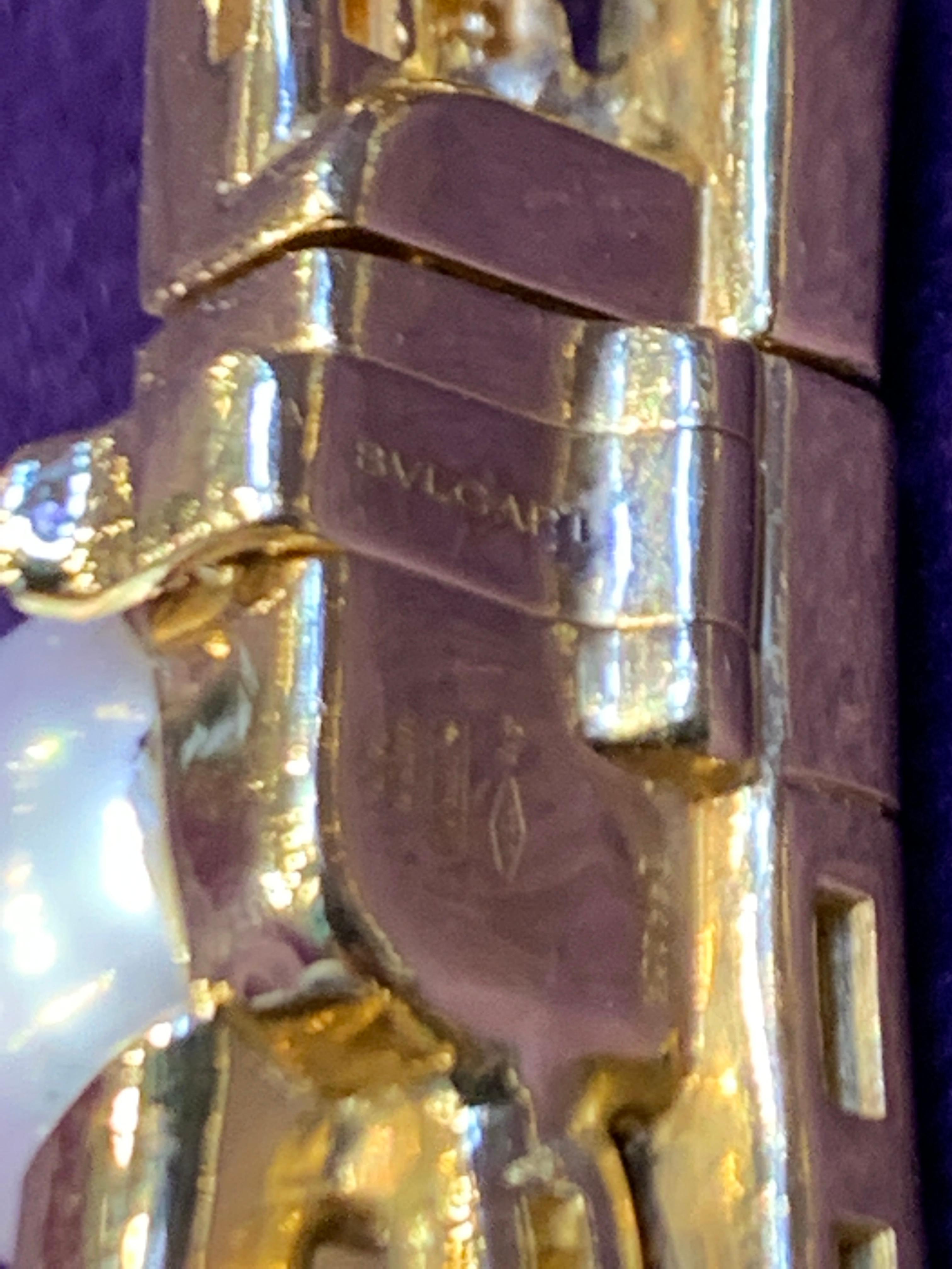 Bvlgari Multi Edelstein & Diamant Quaste Halskette 9