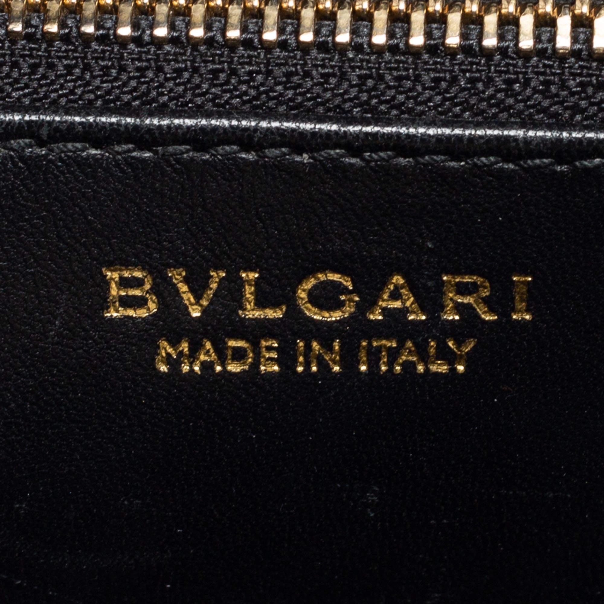 Bvlgari Multicolor Leather Isabella Rossellini Tote For Sale 7