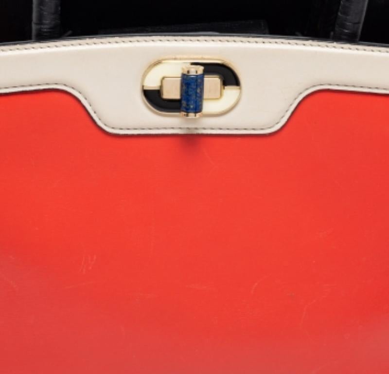 Bvlgari Multicolor Leather Isabella Rossellini Tote For Sale 2