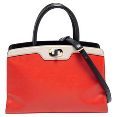 Used Bvlgari Multicolor Leather Isabella Rossellini Tote