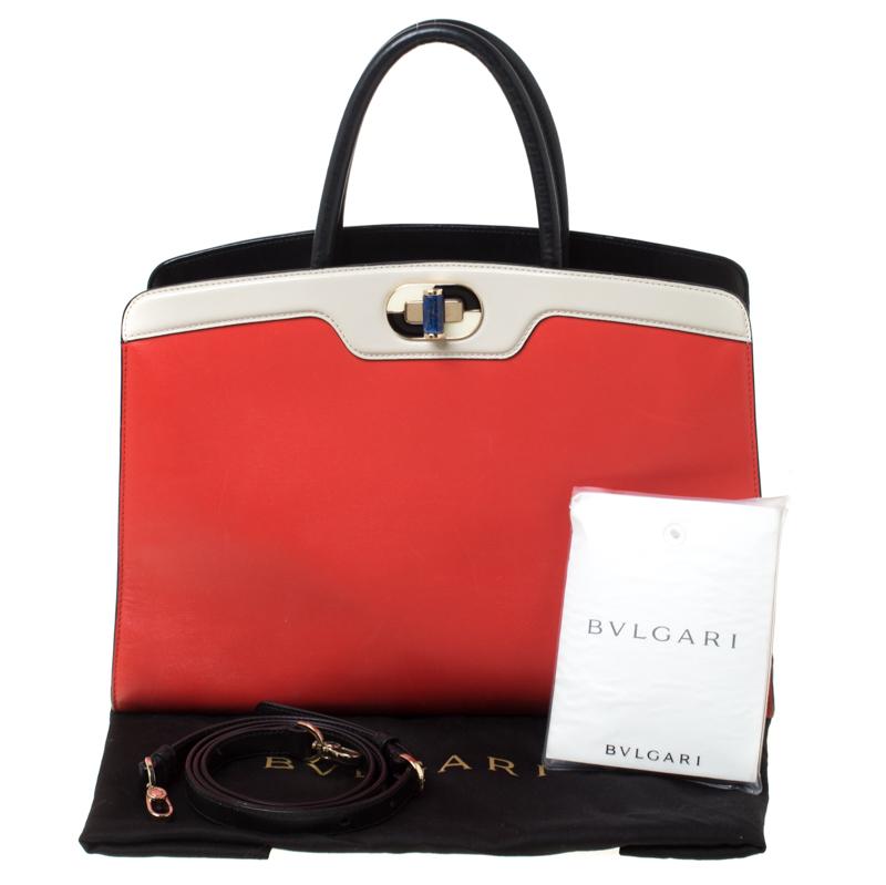 Bvlgari Multicolor Leather Large Isabella Rossellini Tote 7
