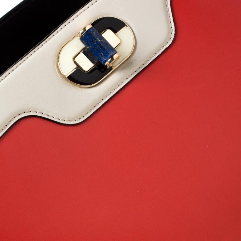 Bvlgari Multicolor Leather Large Isabella Rossellini Tote 4
