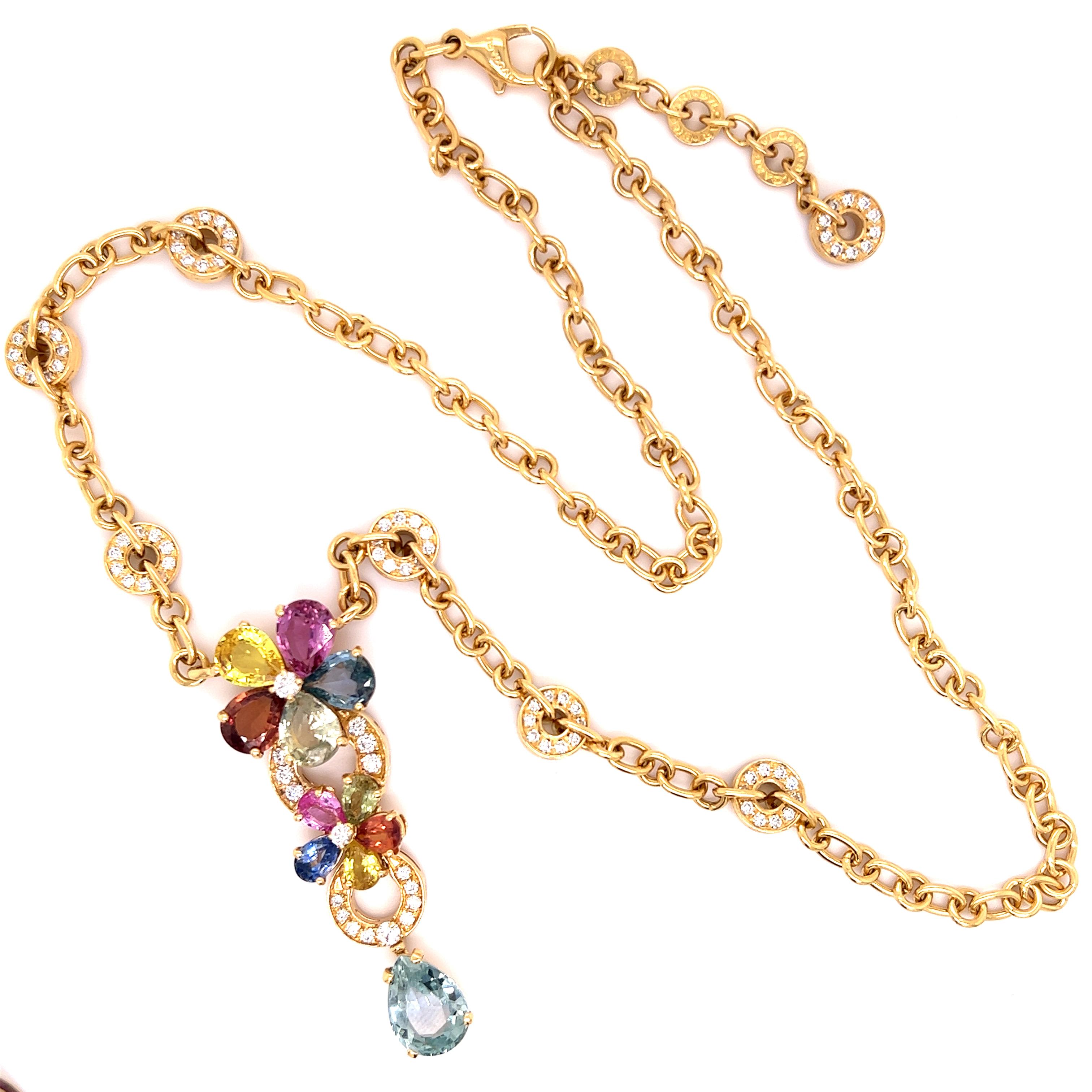 bvlgari multicolor necklace