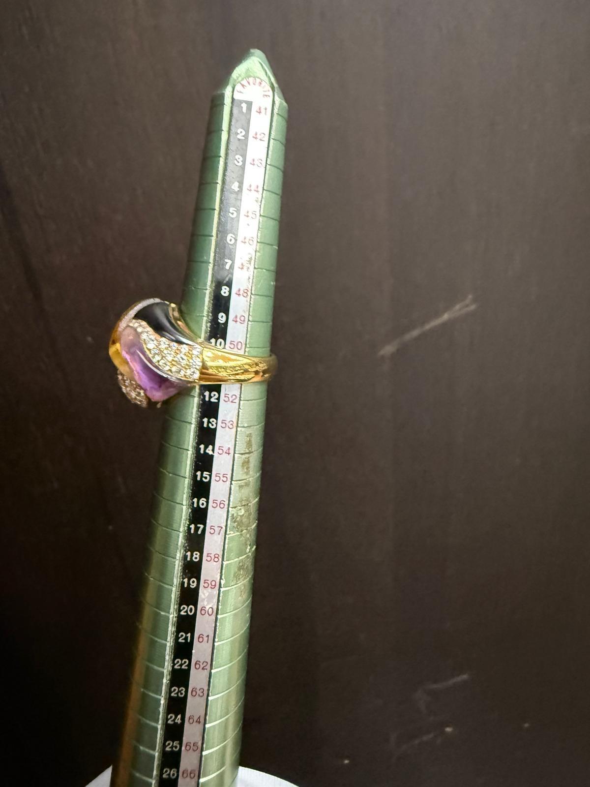 Bvlgari Naturalia Gem Set 18K Gold Ring (1980's) Bulgari in vendita 2