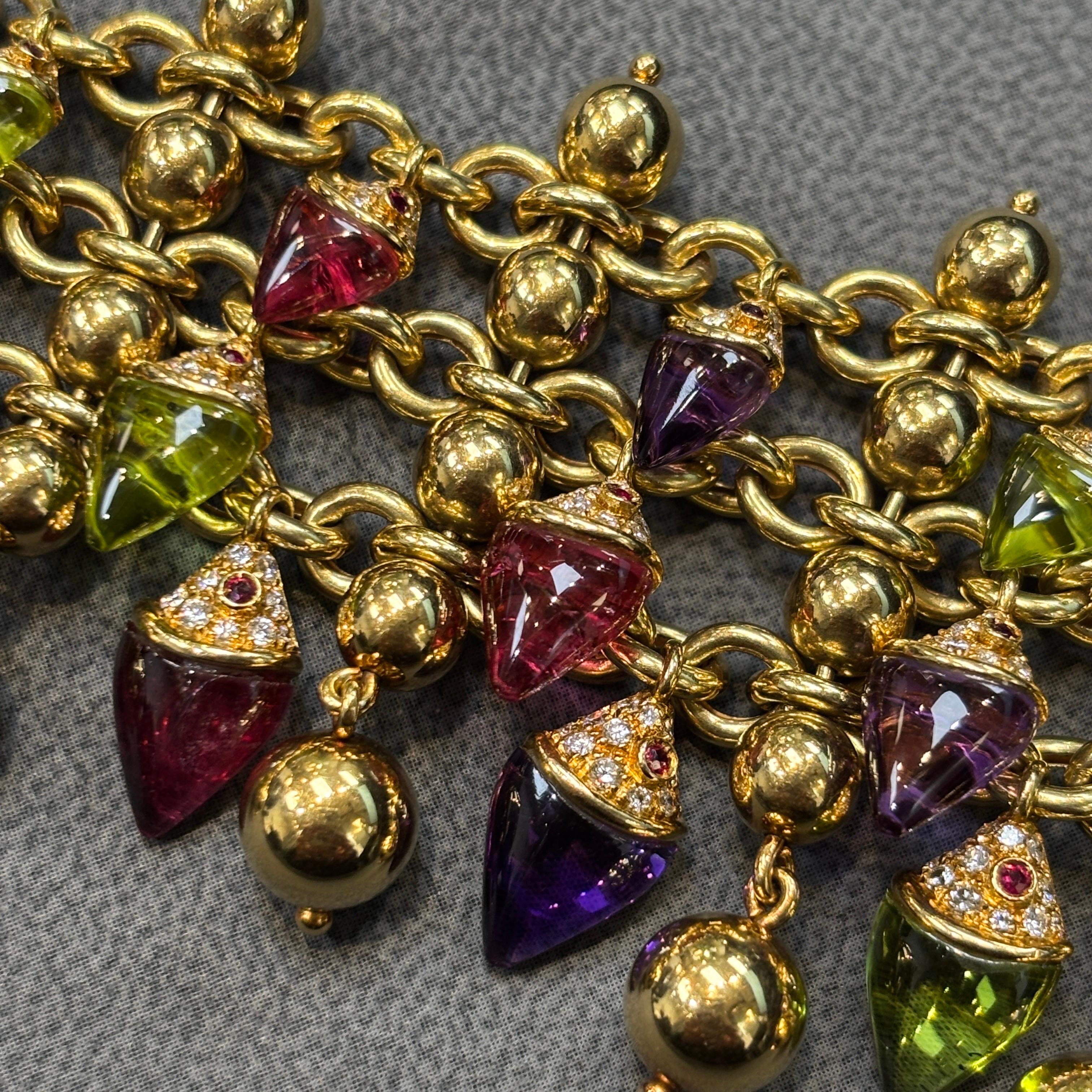 Bvlgari Naturalia Pulsera Pez Multi Gema en venta 2