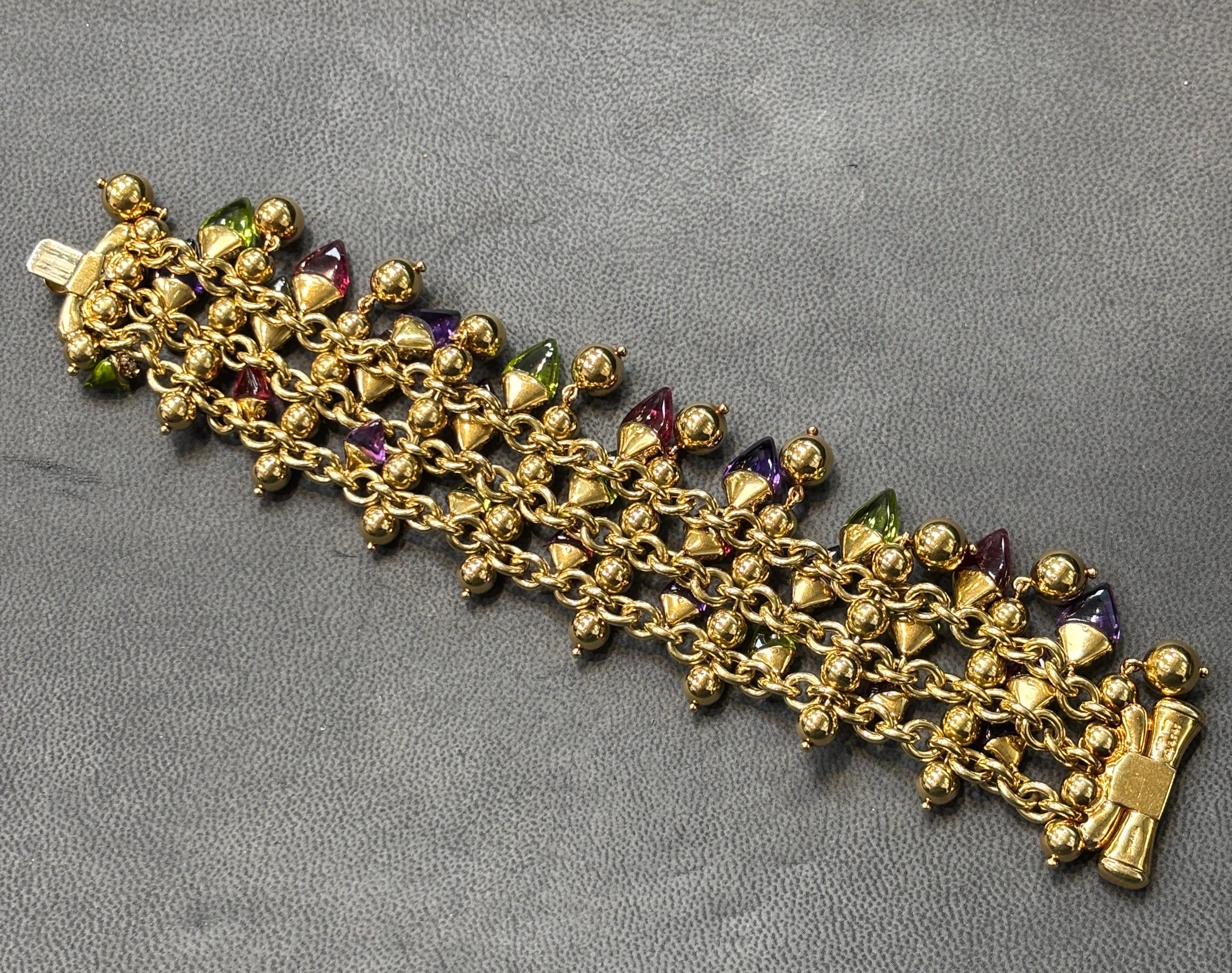 Bvlgari Naturalia Pulsera Pez Multi Gema en venta 4