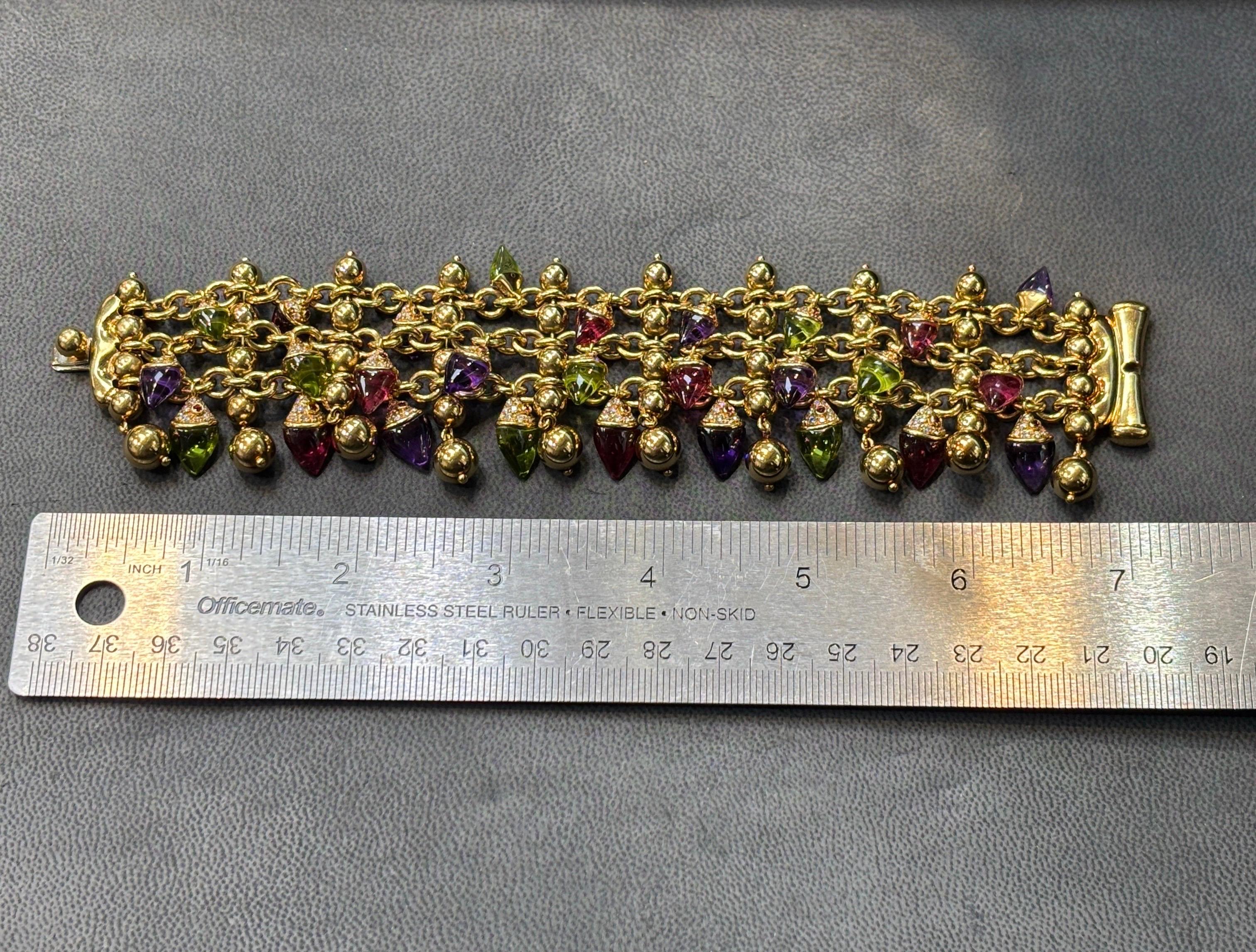 Bvlgari Naturalia Pulsera Pez Multi Gema en venta 5